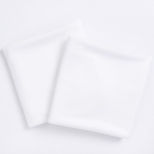 Image of Socomi White Sheer Wedding Arch Draping Fabric 29 inch x 20Ft 2 Panels Outdoor Curtain Drapes Extra Long for Bridal Baby Shower Ceremony Birthday Party Decor
