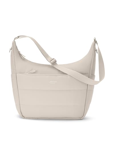 Bolso de hombro puffy LARKSON con espacio para portátil y adaptabilidad a cochecito