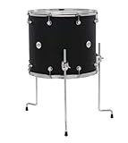 DW Design 16 x 18 Black Satin Floor Tom with Legs