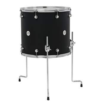 DW Design 16 x 18 Black Satin Floor Tom with Legs