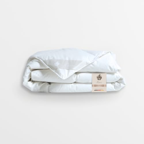 Hanse Select Bettdecke Federfrei 135x200 cm –Hypoallergene Decke mit perfektem Schlafklima wie im Luxushotel – vegan, mit High-Tech-3D-Luxus-Synthetik Faser, Made in Germany, Wärmeklasse: Normal