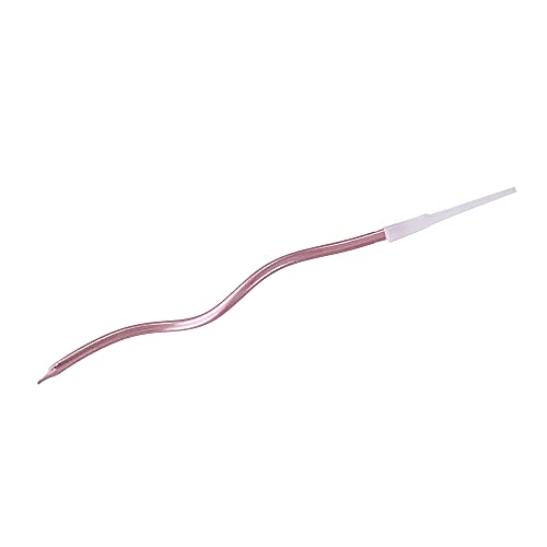 Image of Wanna Party Twisty Metallic Pink Spiral Candles - 6pc, Twisty Candles for Birthday, Baby Shower, Wedding Party & Cake Decoration, Pink (Pack of 2)
