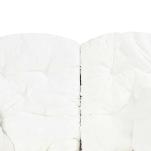 Sofá de ratán de salón muy cómodo de dos plazas con cojines blancos lavables 6