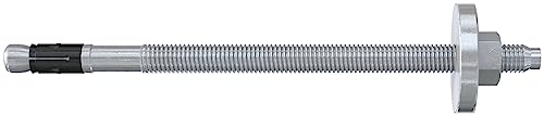fischer Ancrage de boulons avec disque de construction en bois FAZ II Plus 12/120, ancrage pour charges lourdes, durée de vie de plus de 120 ans, homologation sismique et ETA - Montage sans nettoyage