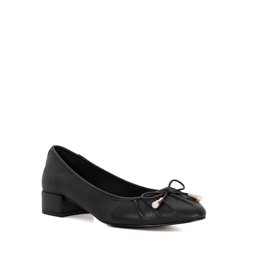 Dune London Ladies Wide Fit Amazing Block Heel Ballet Shoes Size UK 3 Ballet Pumps Black