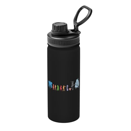 ワンピース 魔法瓶 水筒 スポーツウォーターカップ スポーツボトル 直飲み ステンレス マグ ボトル 大容量 ポータブル こぼれ防止 持ち手付き 真空断熱 持ち運びが簡単 保温保冷 アウトドア 登山 自転車 遠足 男女兼用 18oz