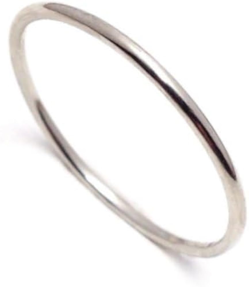 Amazon | Pt900 プラチナリング 1mm 極細 自分へのご褒美に プラチナ製