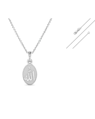 Pendentif en argent 925 Allah Barkat Mtrolls, un bijou spirituel ciselé d'exception