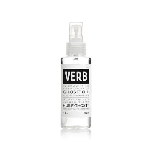 VERB Ghost Oil – Weightless Hair Oil for Fine to Medium Hair – Smooths Frizz, Adds Shine – No Parabens, Gluten or Harmful Sulfates
