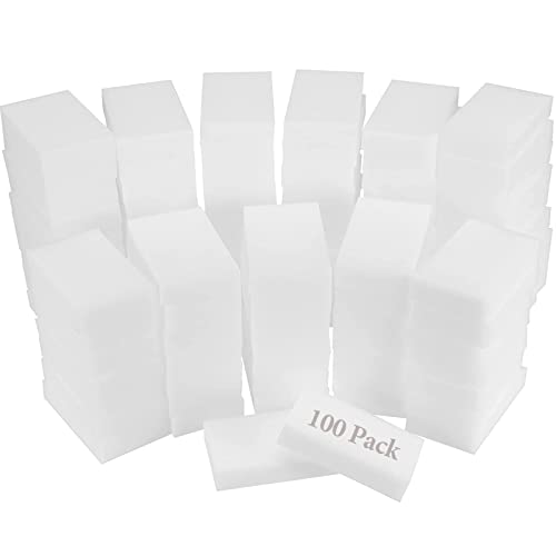ZOENHOU Lot de 100 éponges magiques de nettoyage en mousse pour la maison, la cuisine, les murs, respectueux de l'environnement, 10 x 6 x 2 cm Cover