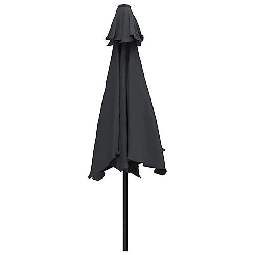 Parasol d'extérieur LED ombrage anti-UV et éclairage de terrasse