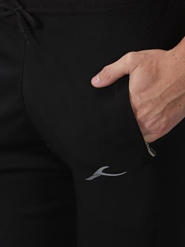 Image of Kraasa Solid Joggers Gym Pants for Men | Slim Fit Athletic Track Pants | Casual Running Workout Pants with Pockets |Solid Men Track Pants Solid Men Track Pants