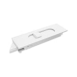 Brixwell Silver Line Snap-in Tilt Latch 85 Series Left Hand, White Finish, Plastic Material, 2-3/8' Length, 11/16' Width, 7/16' Thickness for Tilt Window Repair and Replacement-Pack of 2