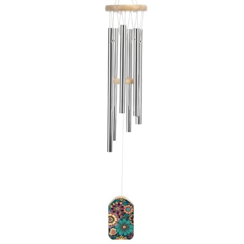 Carillon à vent commémoratif durable avec fleurs de Bohême - 8