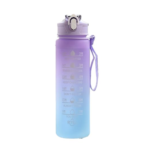 Bouteille de sport design violette de motivation gourde 900ml chic - 2