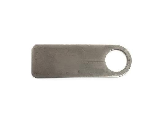 Chain Sling Tags (Pre-Stamped or Blank with Warning Label) in Galvanized Steel, Aluminum or Stainless Steel, Pack of 25 Tags