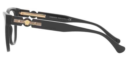 Versace VE 3304 GB1 Black Plastic Cat-Eye Eyeglasses 53mm - image 4