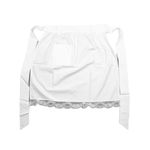 Christmas Charmer Red Dress Traditional Costume Size 8-10 Halco Womens Zipper Cotton Apron White Lace Trim Zippers Dinner Host #6992-8 #TOP3
