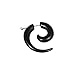 QOEIINEINA New 2026 Unisex 1Pc Gift Fashion Spiral Earrings Tapers Snail Ear Expanders Black Earring 4/5/6/8/10 Mm Body Jewelry Findings Men Women Plug Piercing Trendy Accessories Creative For