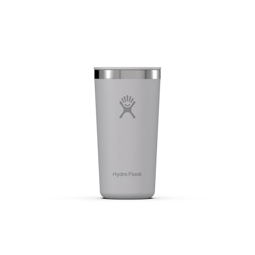 HYDRO FLASK - All Around Tumbler 355 ml (12 oz) with Closable Spill Proof Press-In Lid - Stainless Steel Double Wall Vacuum Insulated - Birch