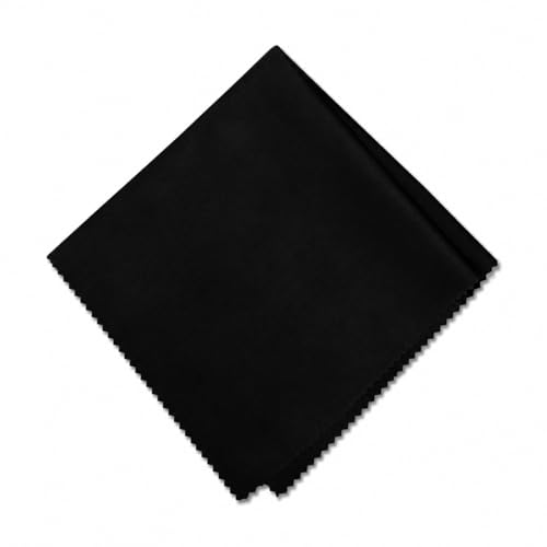 Image of AEC ClearPro Ultra Premium Microfiber Cleaning Cloth for Mobile Screen, Camera Lens, Glasses, Laptop, Tablet & Monitor | Lint-Free, Washable | 12 x 12 Inch (Black, Pack of 1)