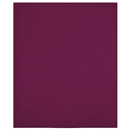 Linens & Bedding-Bedding-Bed Sheets-Jersey Fitted Sheet Bordeaux 90x200 cm Cotton