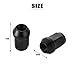 HZEL M12x1.5 Car Bulge Acorn Lug Nuts, 20PCS Carbon Steel Closed End Automotive Lug Nut, Vehicle Wheel Nut Replacement Accessories, Compatible with Lacrosse Equinox Impala (Black)