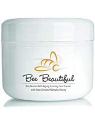 Bee Venom Anti-Aging Face Firming Cream by Bee Beautiful, New Zealand Made, 100% Natural Manuka Honey, Better than Moisturizer Lotion or Serum, For Eyes, Neck, Hands, & Decollete, 3.50 fl oz, 100gm