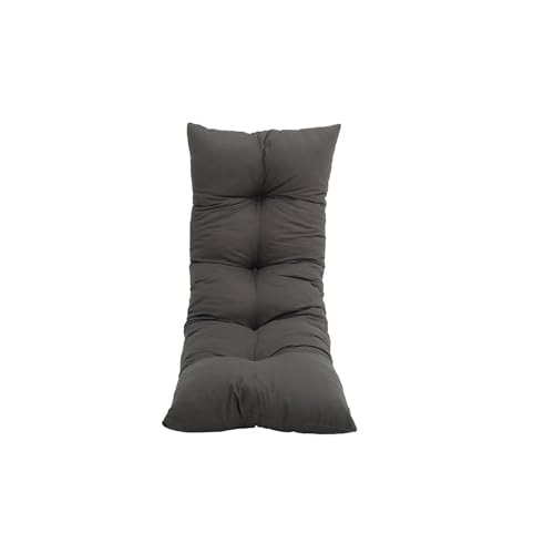 Cojín para silla colgante rectangular gris oscuro con mechones para hogar 2