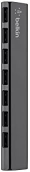 Belkin 7-Port Ultra-Slim Desktop USB Hub - Desktop USB Hub 2.0 - 7 Hi-Speed USB Ports - Compatible With MacOS & Windows For Connecting Charging Cable, Keyboard, Mouse & Any USB-Enabled Devices