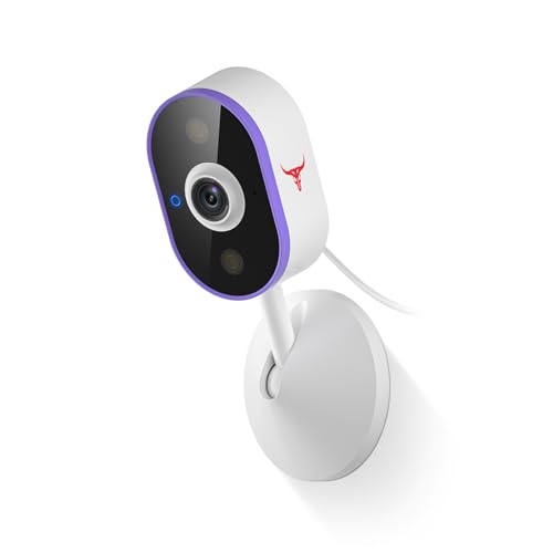 SpinLens Cámara de seguridad inalámbrica para exteriores, vigilancia recargable en interiores para el hogar, visión nocturna, detección de movimiento, audio bidireccional, almacenamiento en la nube