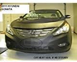 Lebra 2 Piece Front End Cover Black - Car Mask Bra - Fits - Hyundai Sonata 2011-2013 Except Hybrid Models