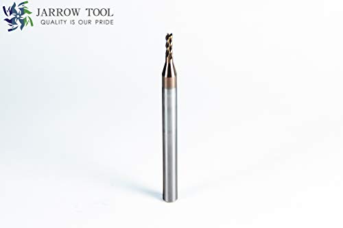 Image of Square End Carbide Mill Set (Pack of 5) - 3 /32 End Mill for Alloy Steels /Hardened Metals - 4 Flute TiAlN Coated Square Nose Milling Set for CNC Machine Milling Tools