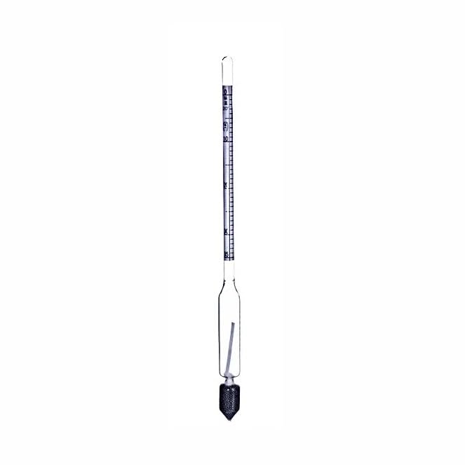 Baume (°Bé) Glass Float Gauge Densitometer 0-35 High Precision Salinity Hydrometer Glass Liquid Hygrometer Length 205mm 5pcs