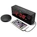 iLuv TimeShaker Boom - (Upgraded) 1.4" Jumbo LED Dual Alarm Clock with Wireless 3 Level Vibrating Shaker, Alert Light, Panic Sound Adjuster, USB Charging Port, 5 Level Dimmer and AC Power Source