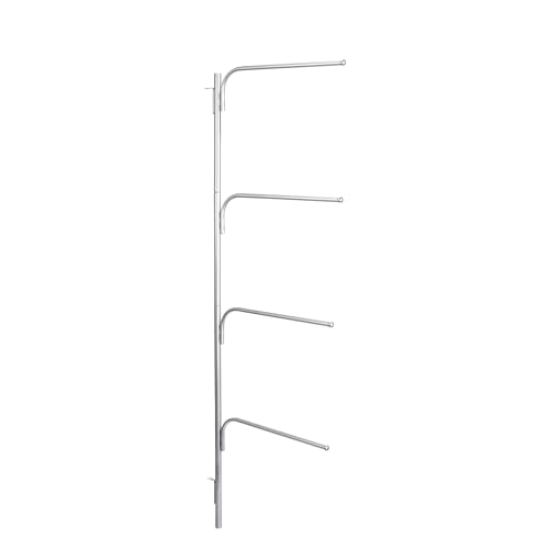 Household Essentials Hinge-It Clutterbuster Family Towel Bar, Silver, Storage