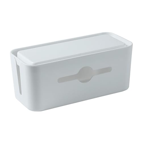 Boîte de rangement pour câbles avec fond antidérapant et couvercle de protection