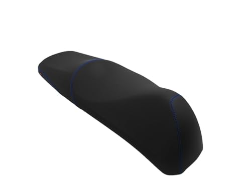 Housse de selle Honda SH 350 2023 noire surpiqûres bleues contrastées