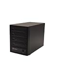 USB 4.0 (40Gbps) Type-C 4 Bay 2.5 Inch and 3.5 Inch SATA HDD/SSD External Hard Drive Enclosure, Tool Free Retractable Bay, Support Hot Swappable, Total 120TB Capacity, Non-RAID / NAS.