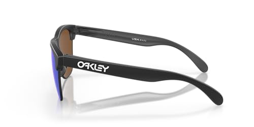 Image of Oakley Man Sunglasses Matte Black Frame, Prizm Violet Lenses, 63MM