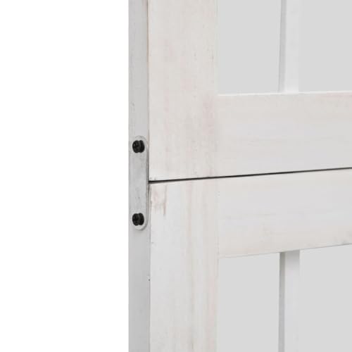 Paravent mobile pliable blanc à 6 volets pour cloison amovible de maison - 6