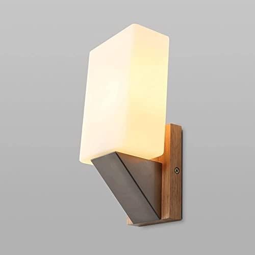KBUUKYYXouy Wall Sconce, Wall Lamps,Solid Wall Sconces Creativity Milky Glass Wall Lamp for Indoor Bedside Bedroom Living Room Dining Room Doorway Wall Light