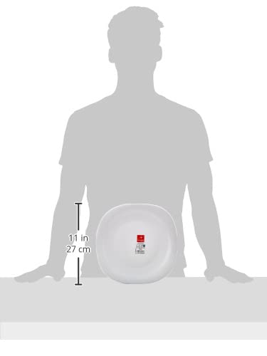 Prato Lanche Quadrado Chef Line Branco