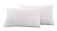 Microfiber Standard Bed Pillowcases 2 Pack, Super Soft Bed Pillow Covers Envelope Closure, Wrinkle, Fade and Stain Resistant, 20x26, White