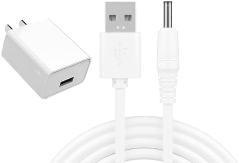 Charger fit for Bitvae D2/R1/R2/S2 Electric Toothbrush, C2/C5/C6 Water Dental flosser, Foreo ISSA, Lelo - 5V Wall Power Adapter + DC Cable 3.3 feet