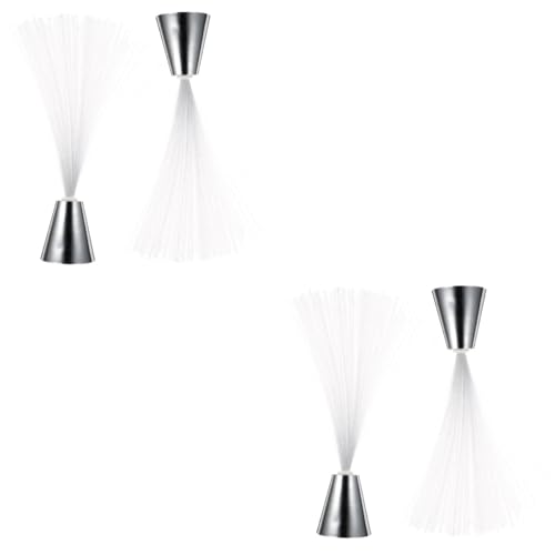 jojofuny 4pcs Fiber Optic Lights Battery Operated Centerpiece Light for Holiday Decor Atmosphere Romantic Home Decoration Easy to Use and Install for Christmas and Year