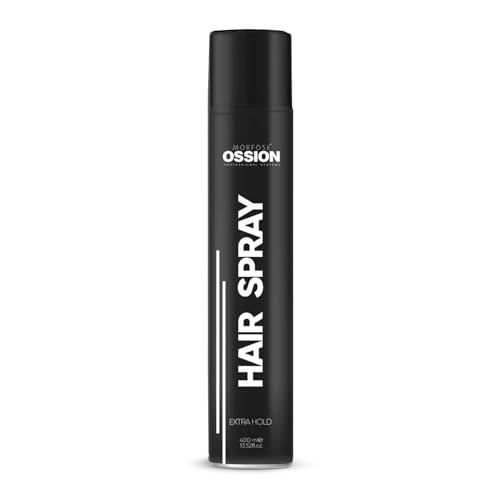 Morfose OSSION PBL Haarspray 400ml – Extra starker Halt, Styling Spray für langanhaltende Kontrolle, Anti-Frizz, Glanz & schnelltrocknend – für alle Haartypen