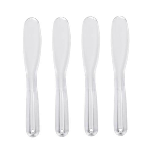 FRCOLOR 4pcs Plastic Mask Rod Scraper for Face Skin Treatment Peel off Mask Applicator
