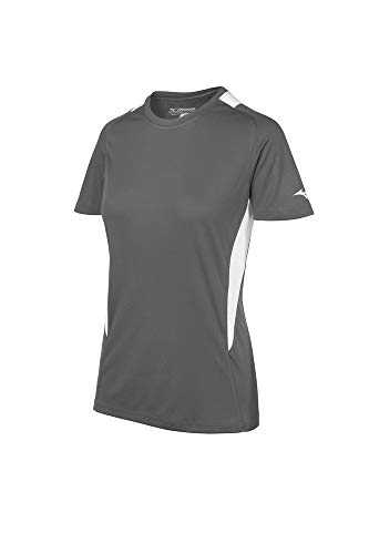 Maillot de softball Mizuno anthracite blanc t-shirt sport fille
