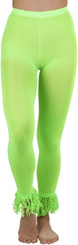Image of ToBeInStyle Women's Opaque Ankle Long Nylon Footless Fun Tights Pantyhose